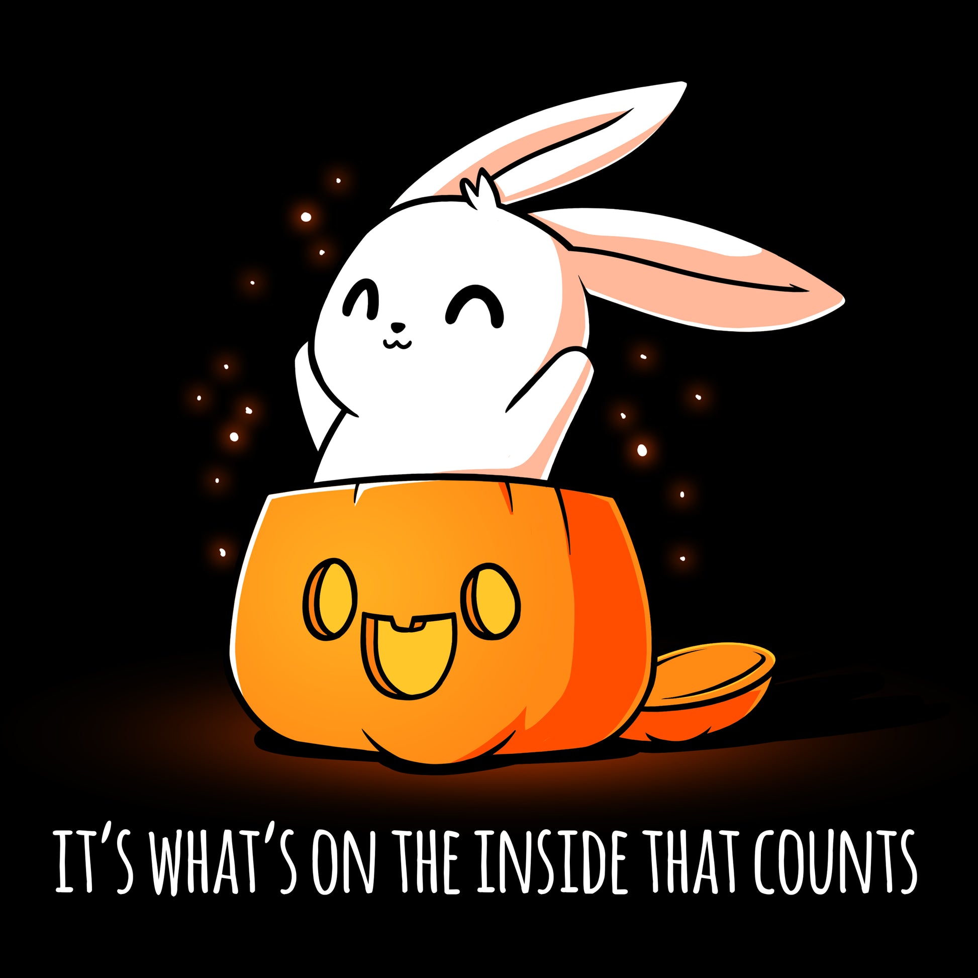 A comfortable What's on the Inside (Glow) T-shirt by TeeTurtle that glows.
