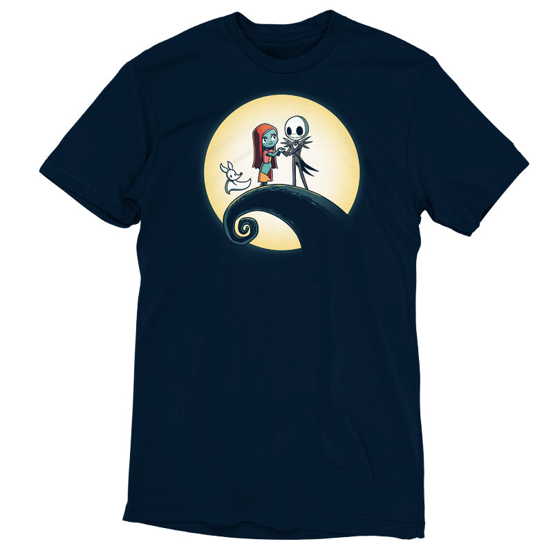Disney's Nightmare Before Christmas licensed Jack and Sally t-shirt.