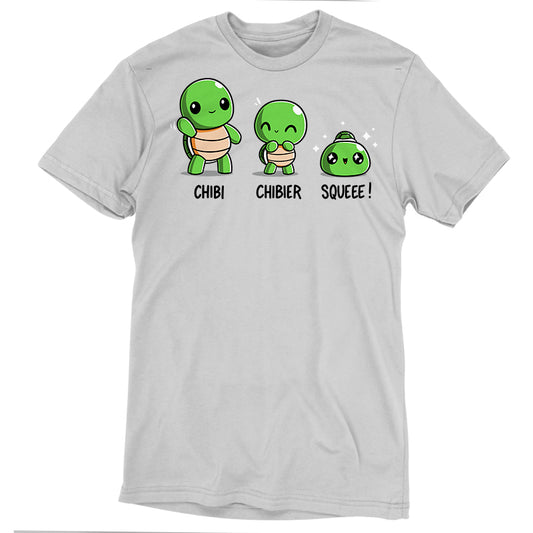 Grey monsterdigital t-shirt featuring three green cartoon characters labeled 