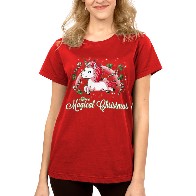 Premium Cotton T-shirt - Get the ultimate TeeTurtle Have a Magical Christmas apparel and experience a magical Christmas.