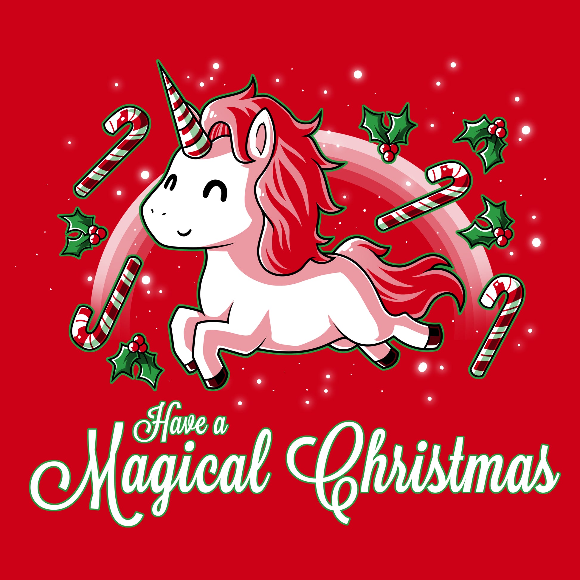 Premium Cotton T-shirt - Get the ultimate TeeTurtle Have a Magical Christmas apparel and experience a magical Christmas.