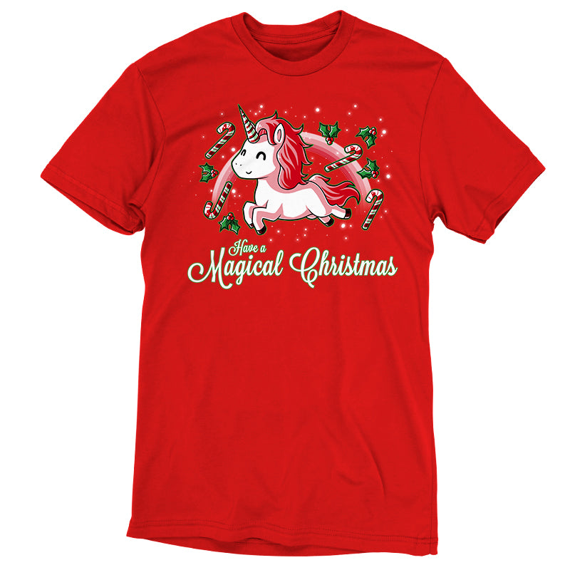 Premium Cotton T-shirt - Get the ultimate TeeTurtle Have a Magical Christmas apparel and experience a magical Christmas.