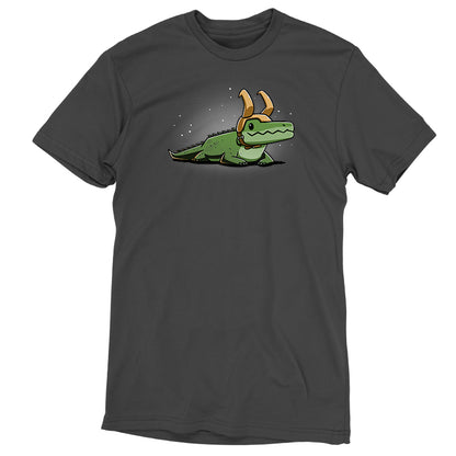 A Marvel licensed Alligator Loki t-shirt featuring a green dragon design.