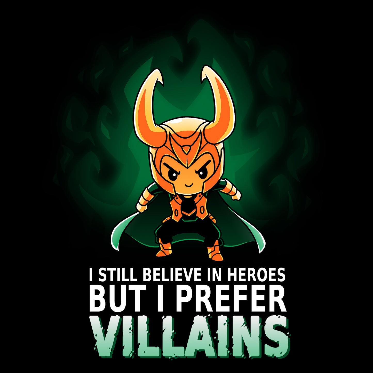 Marvel, "I Still Believe in Heroes but I Prefer Villains" T-shirt.