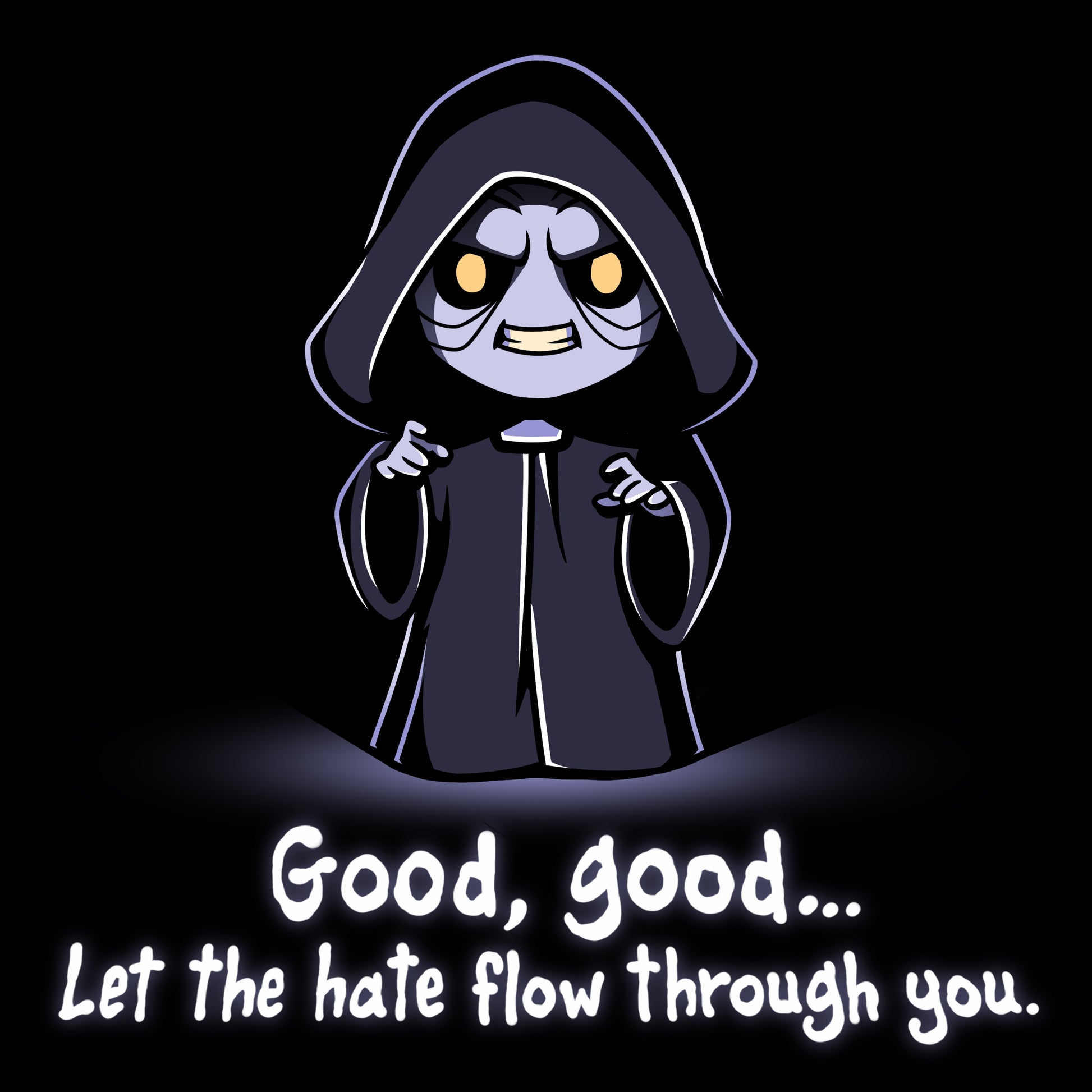 Officially licensed Star Wars Let The Hate Flow Through You men's and women's t-shirts.