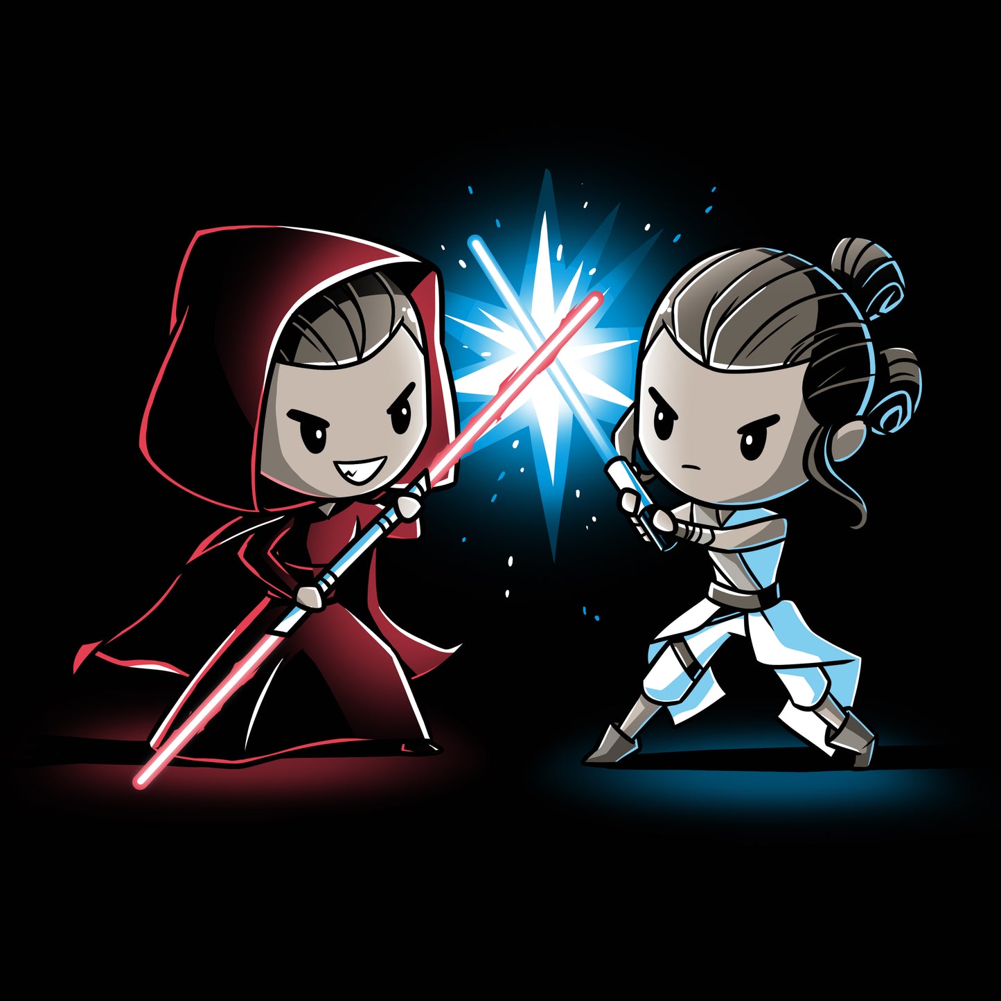 Officially licensed Star Wars Lightsaber Duel (Rey) featuring Rey and Kylo Ren.