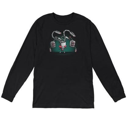 Long Sleeve T-shirt_TeeTurtle black Gir (Duty-Mode) apparel featuring Gir with an array of weapons drawn.