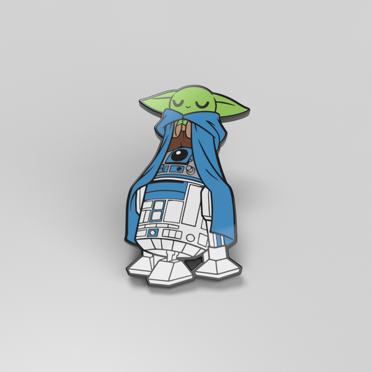 The Playing Jedi Pin featuring the adorable child from Star Wars: Jedi.