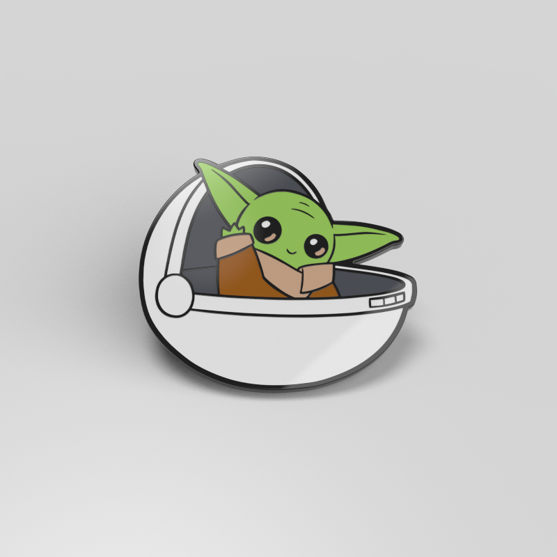 The officially licensed Star Wars Grogu enamel pin should be replaced with "The Child Pin" by Star Wars.