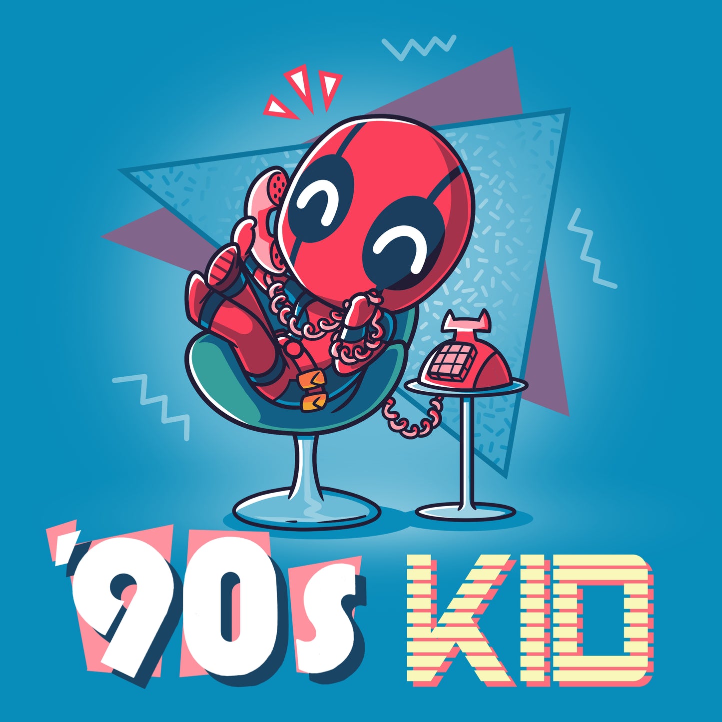 Officially licensed Marvel Deadpool '90s Kid t-shirt.
