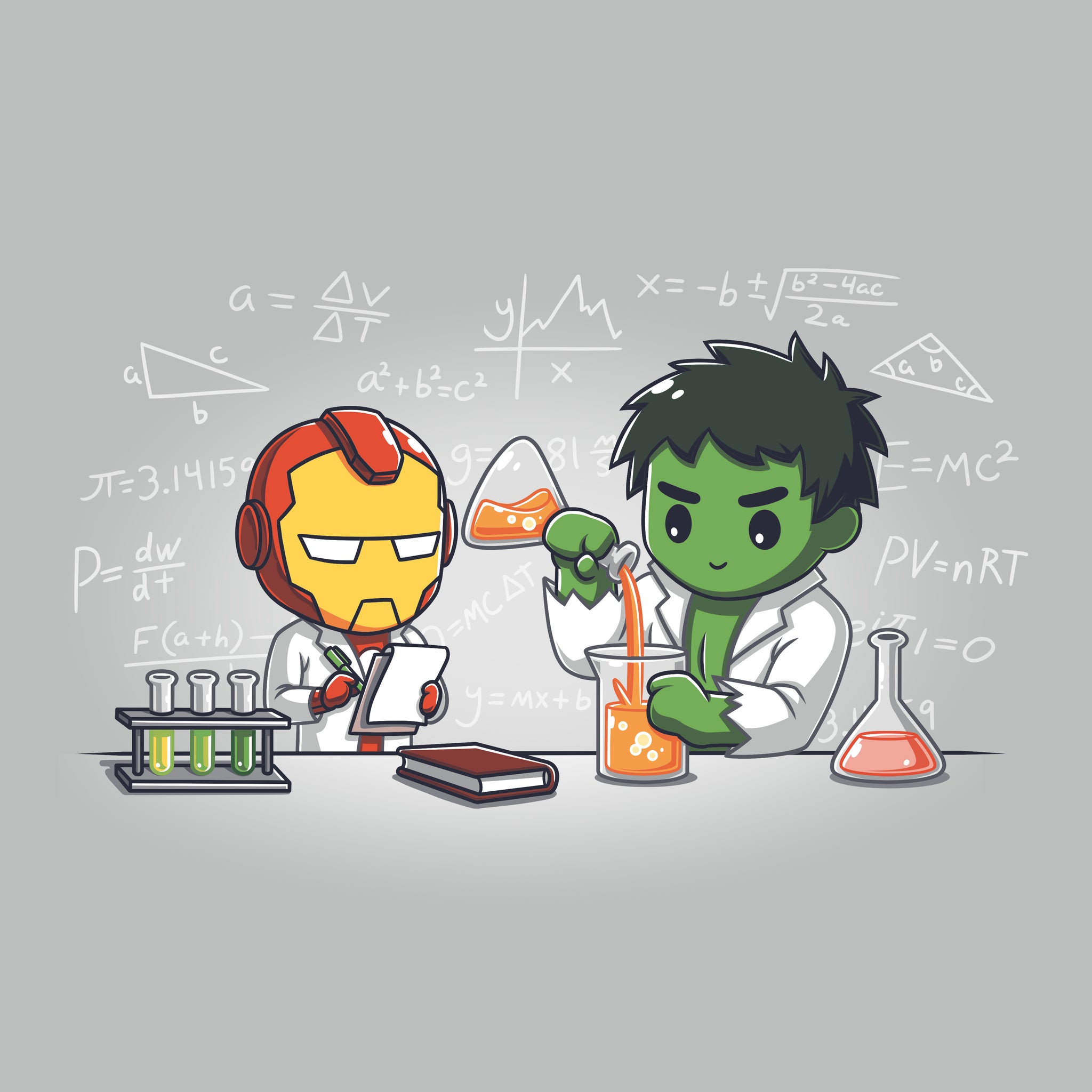 Iron Man and Hulk's Science Lab | Official Marvel Tee – TeeTurtle
