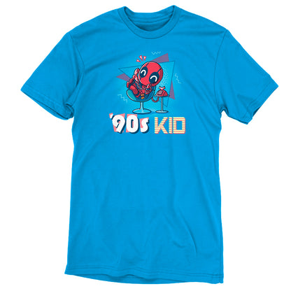 A licensed Marvel Deadpool T-shirt featuring the image of a '90s Kid.