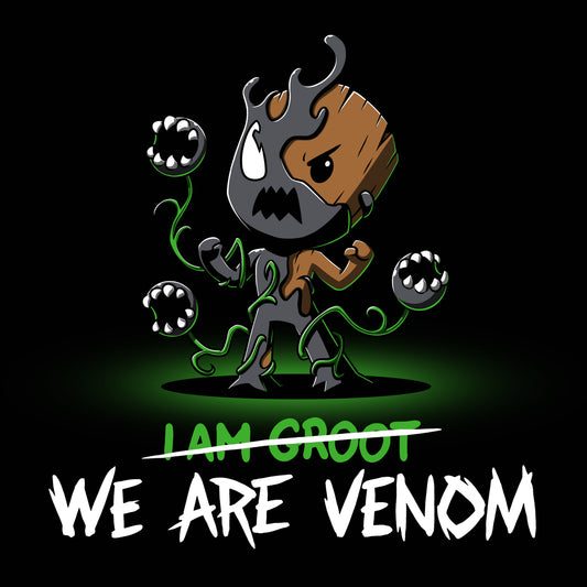 Venomized Groot in licensed Marvel Guardians of the Galaxy products.