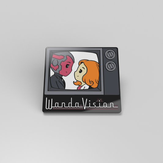 Officially licensed Marvel WandaVision pin badge.