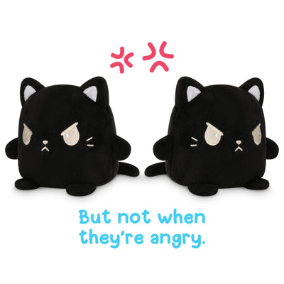 These TeeTurtle Reversible Cat Plushmates (Black) from TeeTurtle are adorable plush toys featuring two black cats. However, they're not so cute when they're angry.