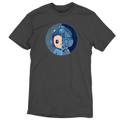 Premium Cotton T-shirt - An officially licensed Mega Man Blueprint apparel featuring a gray robot image by Capcom.