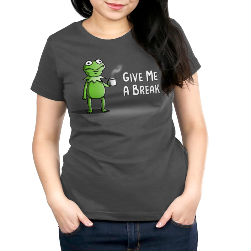 An officially licensed Muppets women's T-shirt that says "give me a break".