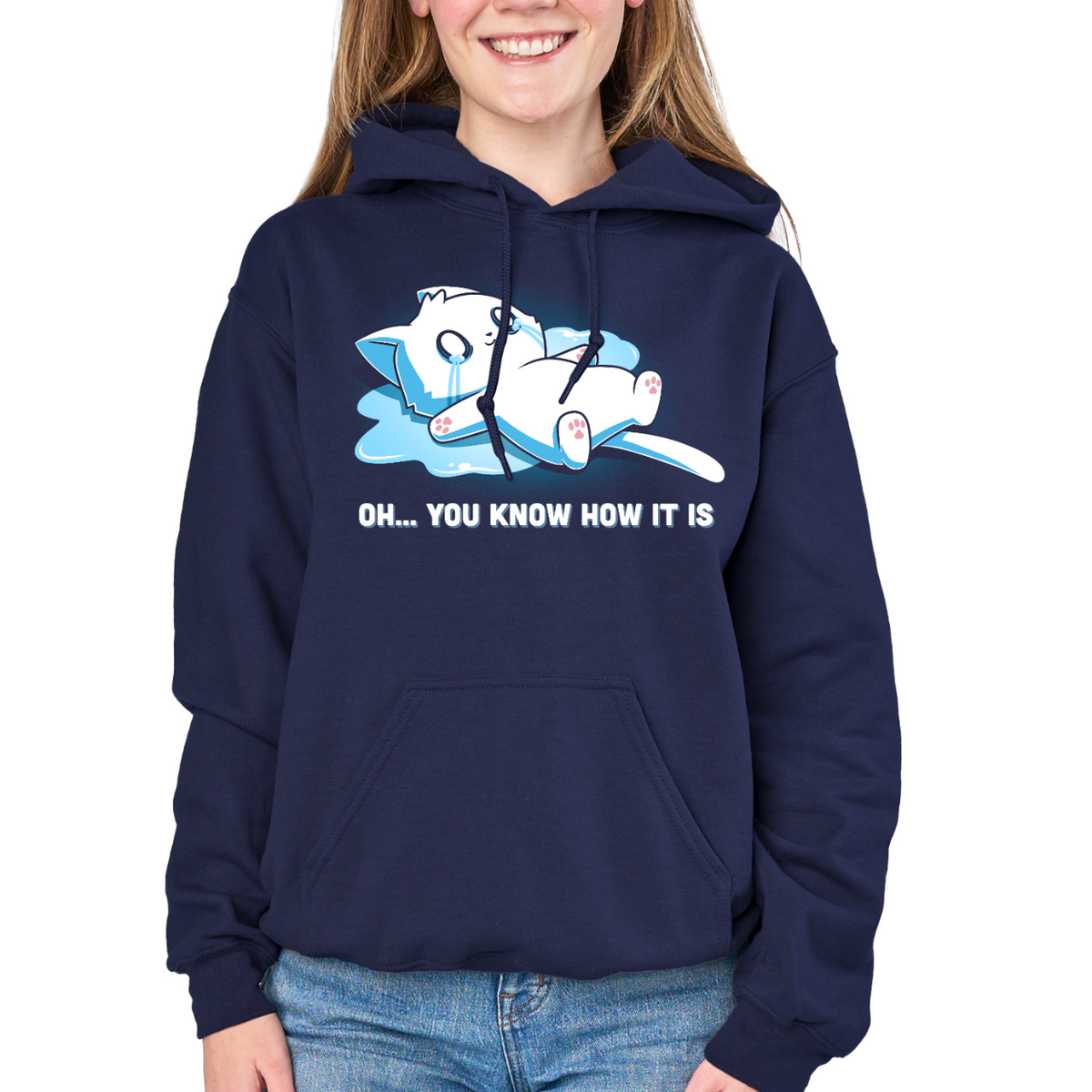 ApparelOh... You Know How It IsShop Oh... You Know How It Is, a funny cat graphic t-shirt featuring an overwhelmed crying kitty. A cute, relatable t-shirt for difficult days.