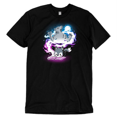 A TeeTurtle Moonlight Tale T-shirt with an image of a cat on it.