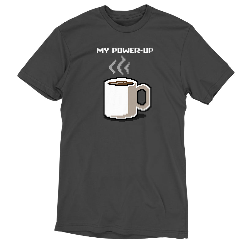 A My Power-Up caffeinated morning coffee T-shirt by TeeTurtle.