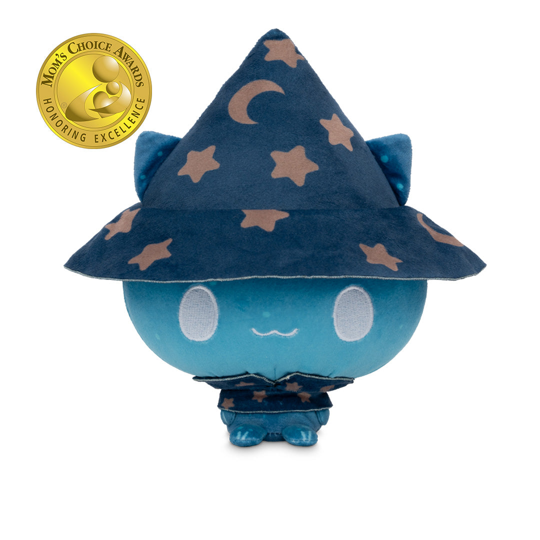 Mystic Moon Cloudheads Bundle - Bundle features all 10 cat witch character Cloudheads from our game Mystic Moon. This image shows Eclipse on a white background with a gold "Mom's Choice Awards" badge in the upper right corner.