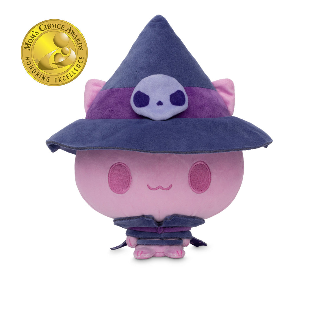Mystic Moon Cloudheads Bundle - Bundle features all 10 cat witch character Cloudheads from our game Mystic Moon. This image shows the Evil Witch on a white background with a gold "Mom's Choice Awards" badge in the upper right corner.