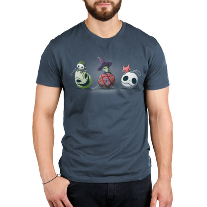 The Nightmare Before Christmas' Men's Ornaments For Lock, Shock, and Barrel T-shirt, featuring iconic henchmen.