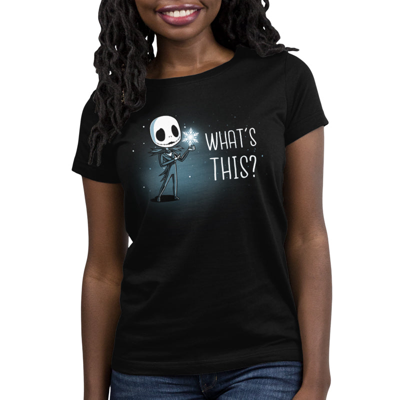What's this? A women's officially licensed The Nightmare Before Christmas t-shirt featuring Jack Skellington.