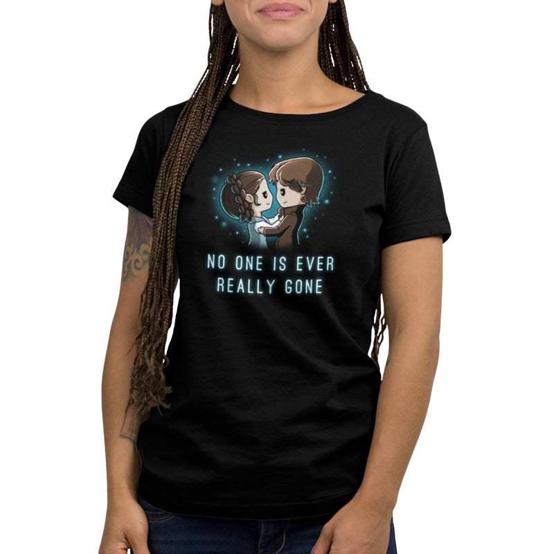 Officially licensed Star Wars No One is Ever Really Gone women's t-shirt.