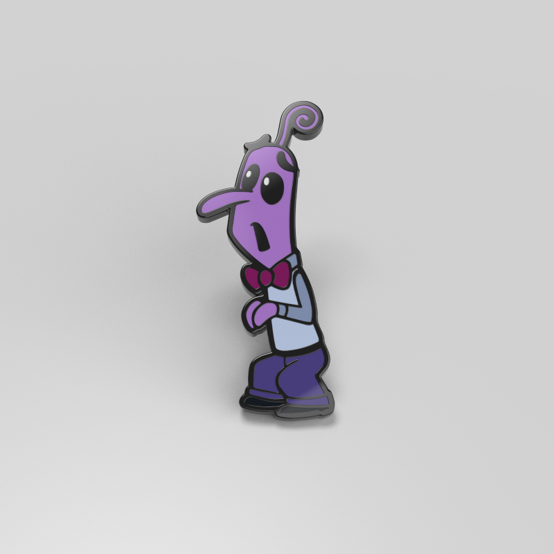 A officially licensed character with a Fear Pin from Pixar on a white background.