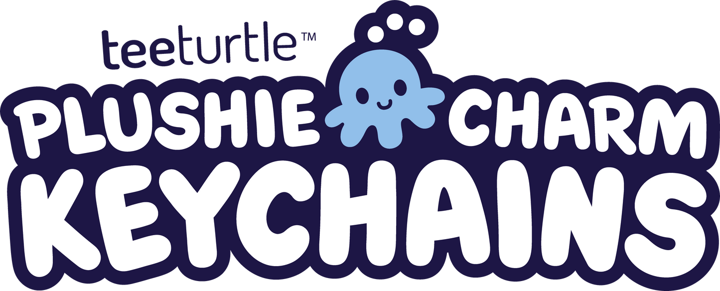 The logo for TeeTurtle's TeeTurtle Panda Plushie Charm Keychain keychains.