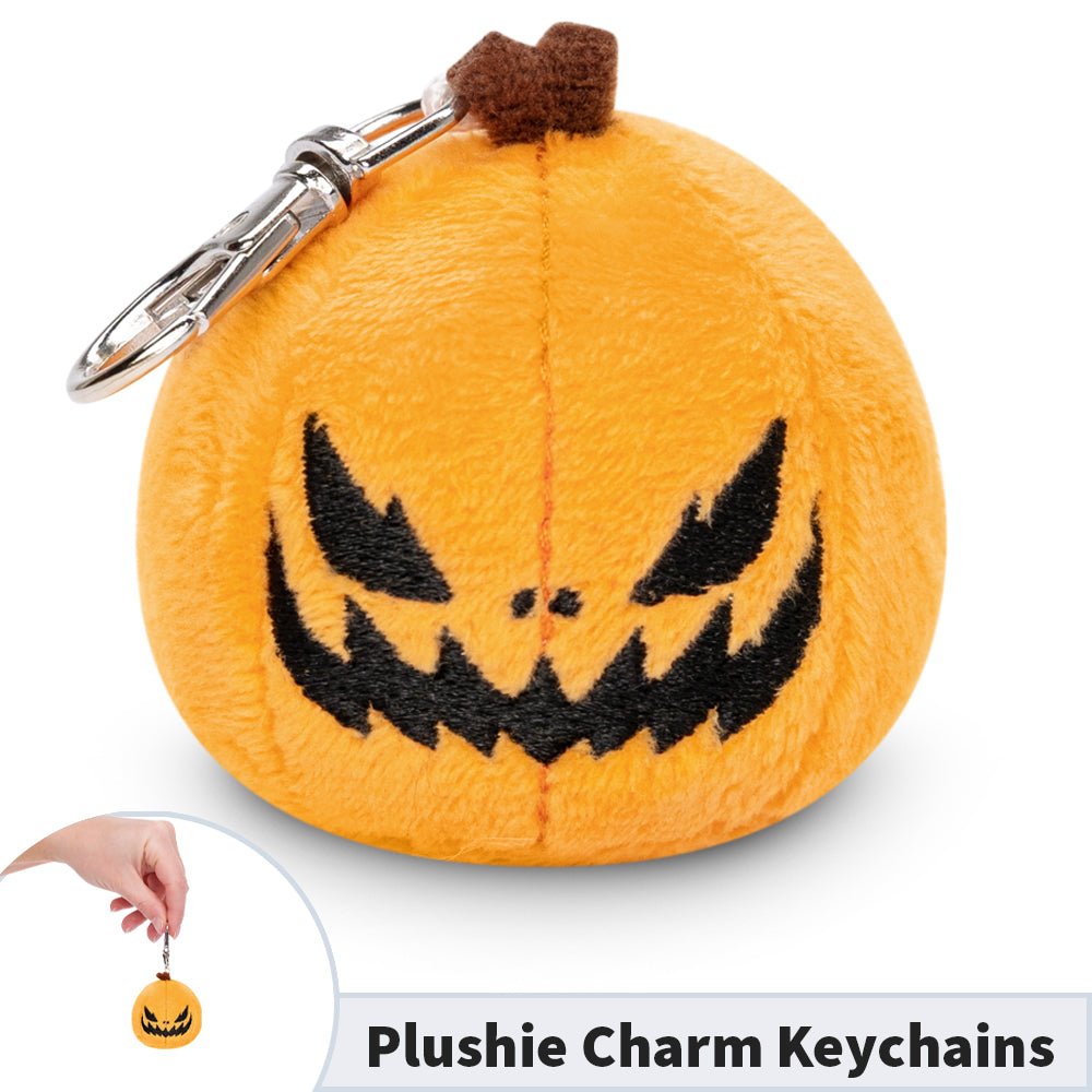 TeeTurtle Jack-o-Lantern Plushie Charm Keychain.