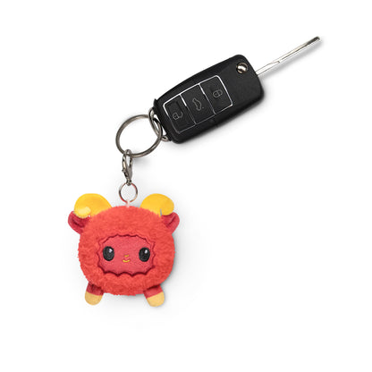 A TeeTurtle Lunar New Year Ram plushie charm keychain that would make a delightful addition to your collection.