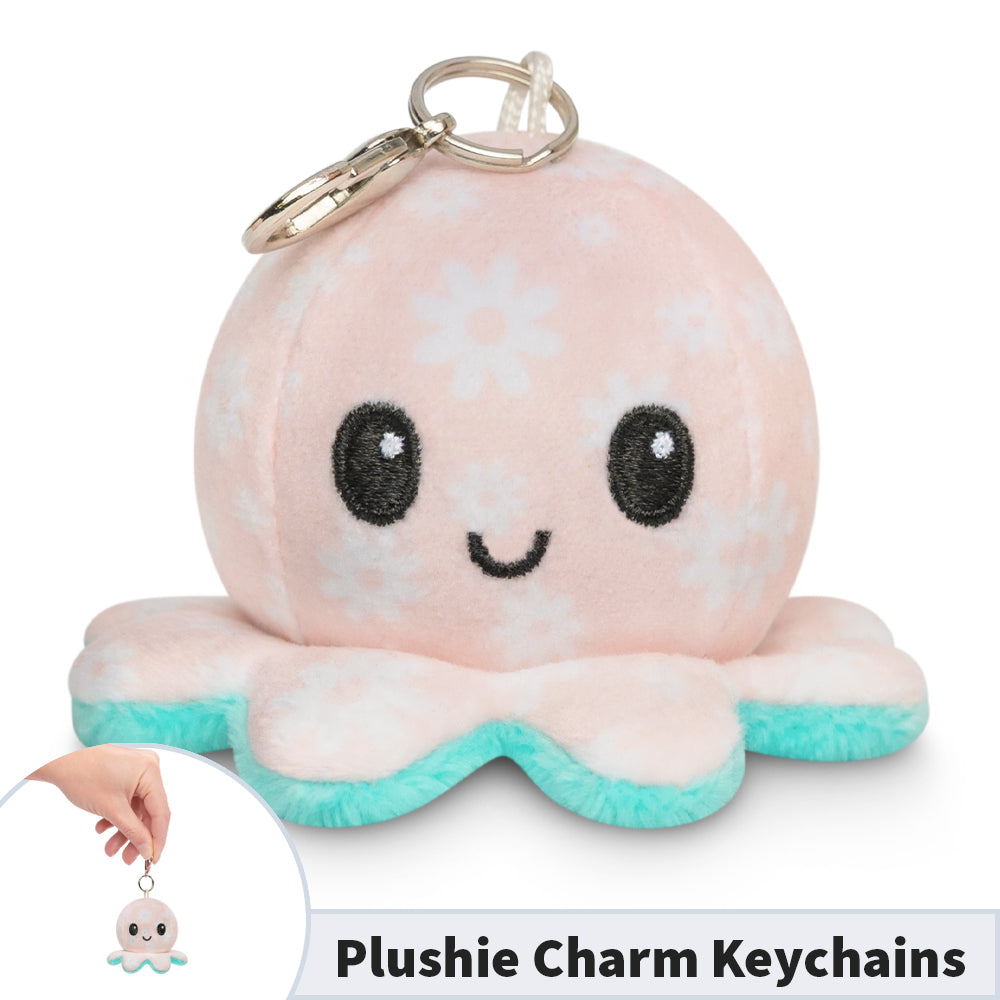 TeeTurtle Octopus Plushie Charm Keychain, portable and cute.