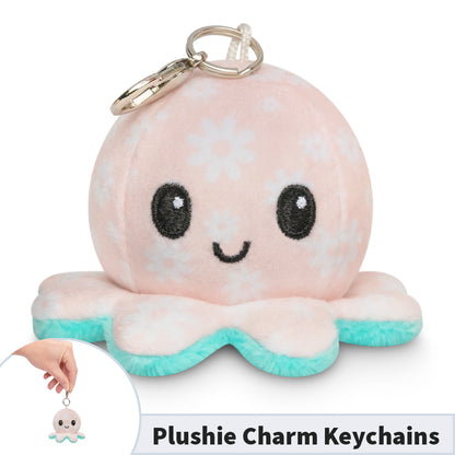 TeeTurtle Octopus Plushie Charm Keychain, portable and cute.
