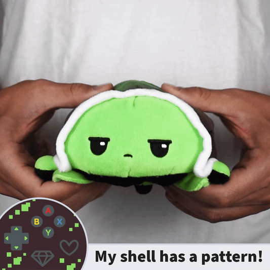 TeeTurtle Reversible Turtle Plushie (Video Games Shell)