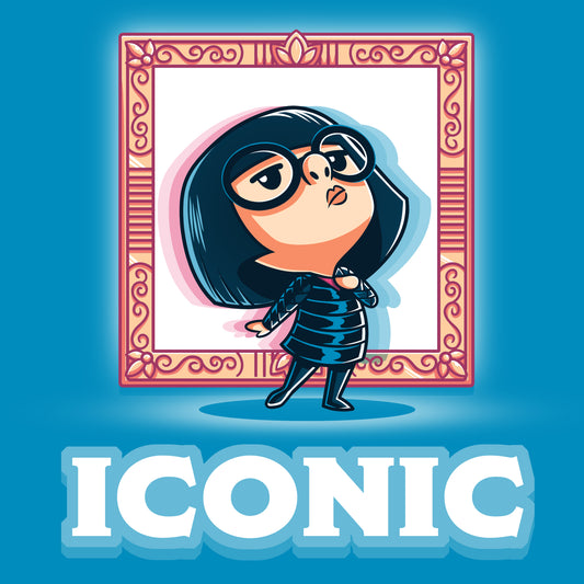 An image of Iconic Edna Mode, a cartoon character from Incredibles, with the Disney brand on it.