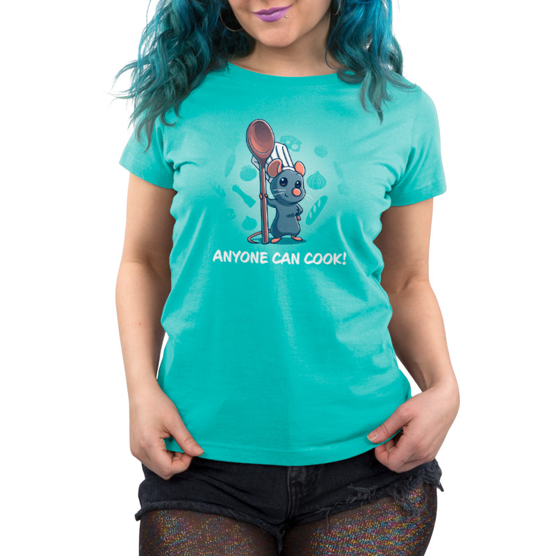Disney's "Anyone Can Cook" women's t-shirt featuring Remy from Ratatouille.