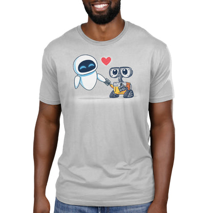 Officially licensed Disney Wall-E and Eve t-shirt.