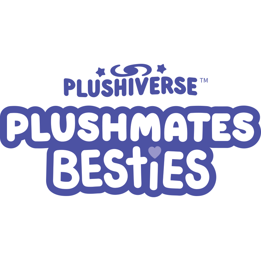 The logo for the "Plushiverse Thief of My Heart Raccoon Plushmates Besties" bag charms, keychains by TeeTurtle.