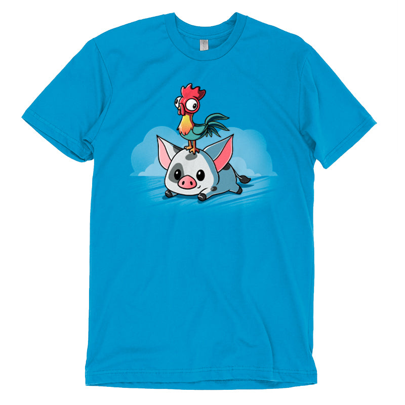 A Pua and Hei Hei themed officially licensed Disney T-shirt.