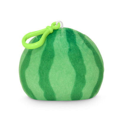 A sweet Plushiverse Alotl Watermelon Reversible Keychain from TeeTurtle on a white background.