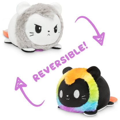 Two TeeTurtle Reversible Lion Plushies (Rainbow Mane).