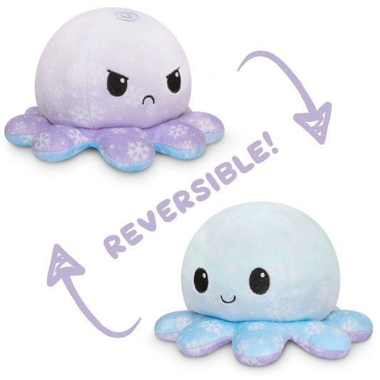 Two TeeTurtle reversible octopus plush toys perfect for TikTok videos.