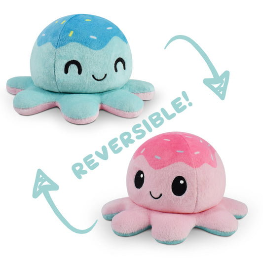 Two TeeTurtle Reversible Octopus Plushies (Ice Cream) that have gone viral on TikTok.