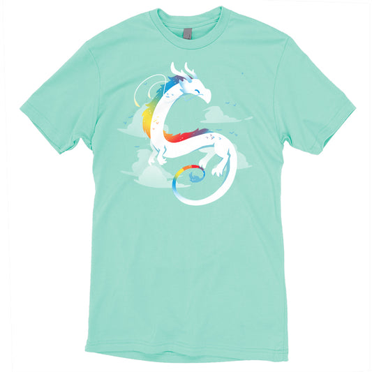 A turquoise Rainbow Dragon t-shirt from TeeTurtle.