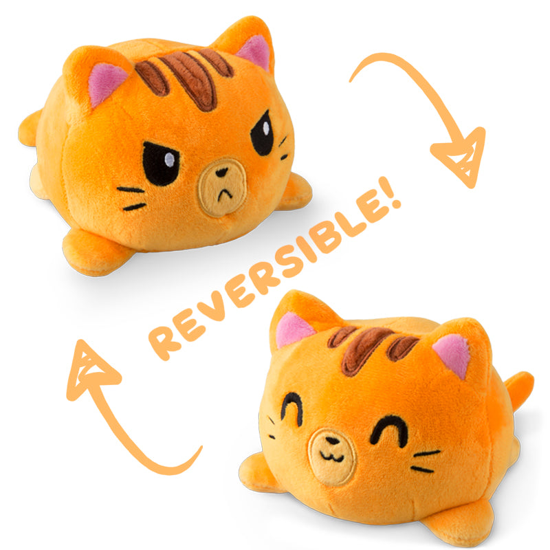 Introducing the delightful TeeTurtle Reversible Cat Plushie (Orange) by TeeTurtle, a unique and interactive toy that brings twice the fun! This adorable reversible cat plushie allows you to effortlessly switch between two.
