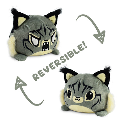 Revel in the cuteness of the TeeTurtle Reversible Lynx Plushie, a delightful mood plushie that can transform into a reversible lynx plush with just a simple flip!