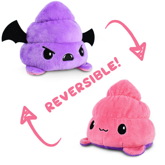 Two TeeTurtle Spookie Dookie plushies, one with the reversible feature.