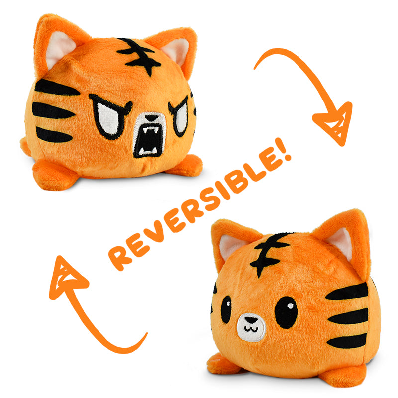 A TeeTurtle Reversible Tiger Plushie from the brand TeeTurtle.